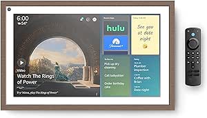 Echo Show 15 Bundle | Includes Echo Show 15 | Full HD 15.6" smart display with Alexa and Fire TV built in, Remote, and Frame included
