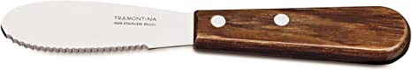 Tramontina 29810/409 Country House Butter Knife, Stainless Steel, Real Wood FSC Certified