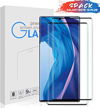[2 Pack] KCEN Glass Screen Protector for Samsung Galaxy Note 10 Plus, 9H Hardness Anti-Scratch Full Coverage HD Clear Tempered Glass Screen Protector Film for Samsung Galaxy Note 10 Plus