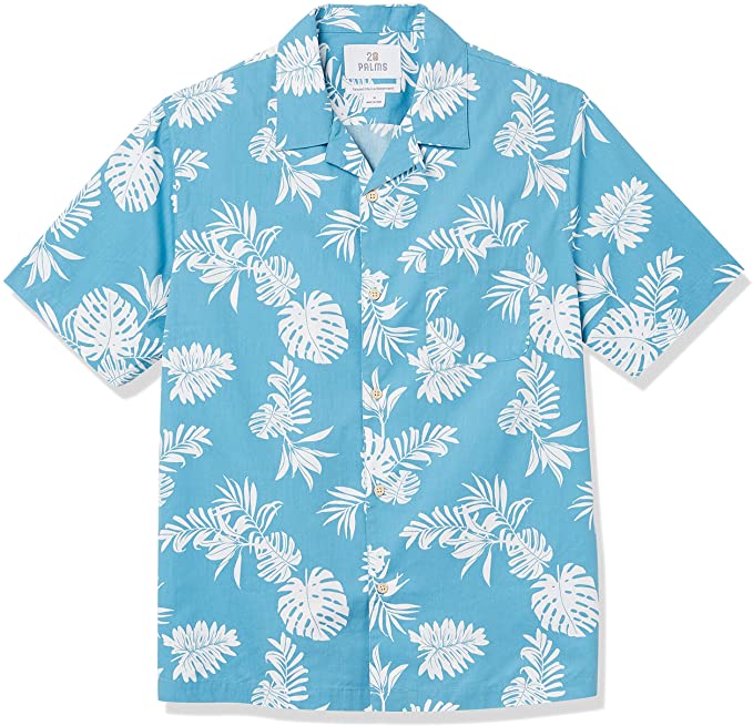 28 Palms Men's Relaxed-fit 100% Cotton Holiday Christmas Hawaiian Shirt