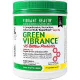 Vibrant Health - Green Vibrance - Plant-Based Daily Superfood  Probiotics and Digestive Enzymes 60 servings FFP