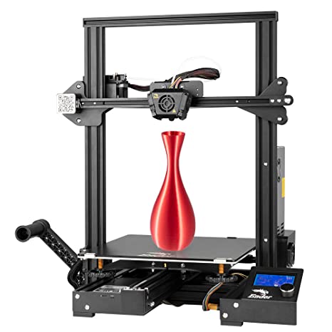 Creality 3D Ender 3 Max 3D Printer New Version with Meanwell Power Supply, All-Metal Extruder, Carborundum Glass Platform, Resume Printing and Large Printing Size 300 * 300 * 340mm