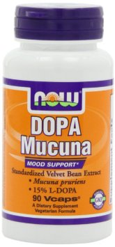 NOW Foods Dopa Mucuna Mood Support 15 L-Dopa90 Vcaps