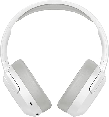 Edifier W820NB Hybrid Active Noise Cancelling Headphones - Hi-Res Audio - 49H Playtime - Wireless Over Ear Bluetooth Headphones for Phone-Call (White)