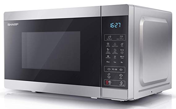 Sharp YC-MG02U-S 20L 800W Digital Touch Control Microwave with 1000W Grill - Silver