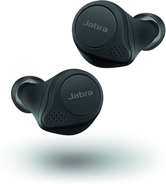 Jabra Elite 75t Alexa Built-in True Wireless Bluetooth Earbuds with Charging Case, Black