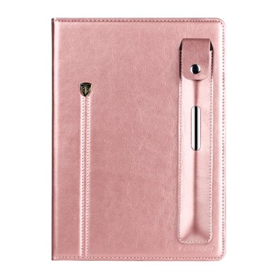 iPad Pro 9.7 Case, BENTOBEN Slim Folio Premium Synthetic Leather Smart Cover Stand Case with Magnetic Apple Pencil Pocket for Apple iPad Pro 9.7 inch [Patented Design], Rose Gold