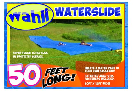 Wahii Waterslide 50 - World's Biggest Backyard Lawn Water Slide!
