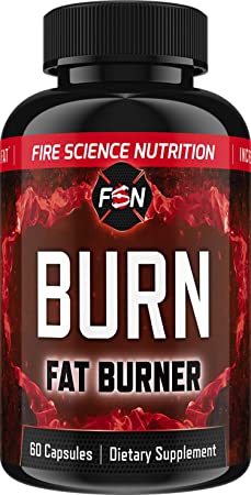 Fire Science Nutrition Fat Burner: Weight Loss Pills with Garcinia Cambodia Extract   Appetite Suppressant   Green Tea Extract   Belly Fat Burner While Preserving Muscle - 30 Day Supply, 60 Capsules
