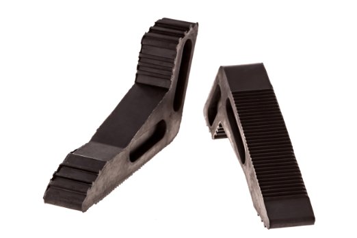 Door Stopper - Rubber 2 Pack - Extra Large Heavy Duty Wedge - Keeps Doors Open - Home or Office