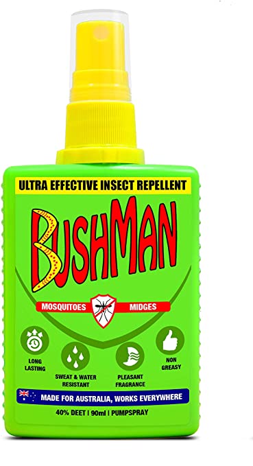 BUSHMAN Ultra Effective Insect, Mosquito, Midges Repellent Spray, 40% Deet, 90 ml