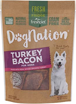 Deli Fresh Pet Food 518030 Dogs Nation Turkey/Bacon Treats For Pets, 3-Ounce