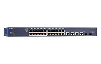NETGEAR ProSAFE FS728TLP 24-Port Fast Ethernet PoE Smart Managed Switch with 12 PoE Ports 100w (FS728TLP)