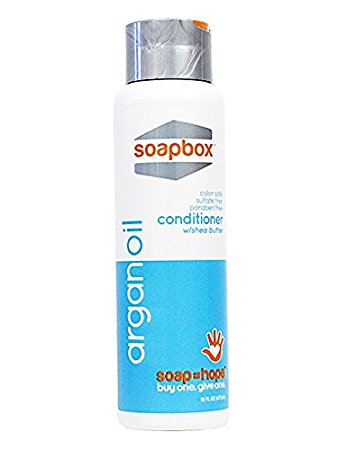 SoapBox Soaps Conditioner, Argan Oil with Shea Butter - Repair, Shine and Smooth with Vitamin E and Antioxidant Meadowfoam - 16 Ounce (Pack of 3)