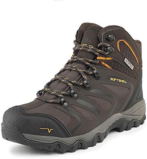 NORTIV 8 Men's Ankle High Waterproof Hiking Boots Outdoor Lightweight Shoes Backpacking Trekking Trails