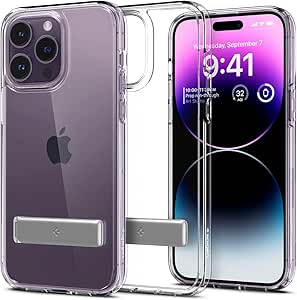 Spigen Ultra Hybrid S Case Compatible with iPhone 14 Pro - Crystal Clear