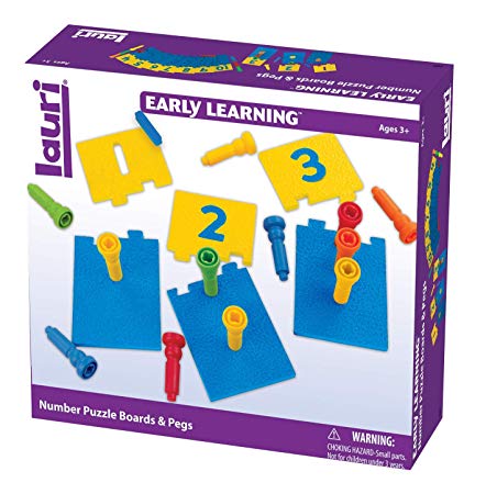 PlayMonster Lauri Number Puzzle Boards & Pegs