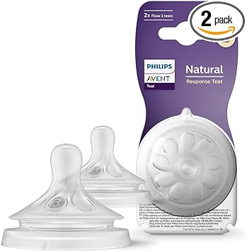 Philips Avent Natural Response Teat for 1 Month  Babies SCY963/02- Twin Pack