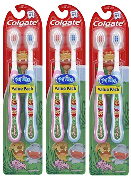 Colgate My First Baby and Infant Toothbrush, Extra Soft (6 Count)