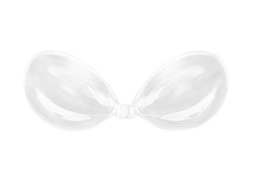 SODACODA Self Adhesive Silicone Strapless Backless Stick on Bra with front close for Cleavage and Lift (A, B, C, D)