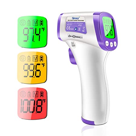 Forehead Thermometer, Non-Contact Infrared Thermometer for Adult, Kids, Baby, Instant Accurate Reading and Fever Alarm, Memory Recall, °F/°C
