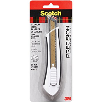 3M Scotch Titanium Snap-Off Utility Knife, Large