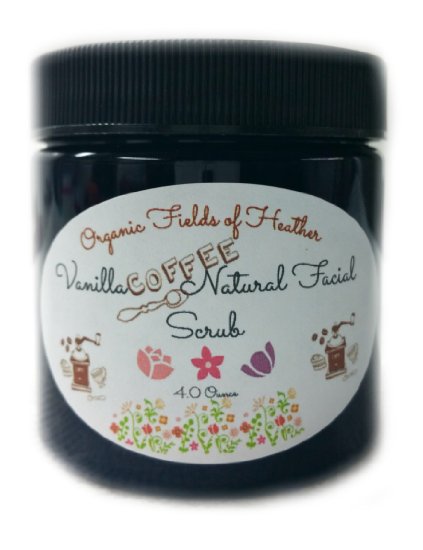 Organic Fields Of Heather Organic Vanilla Coffee Facial Exfoliant, 4 fl. oz.