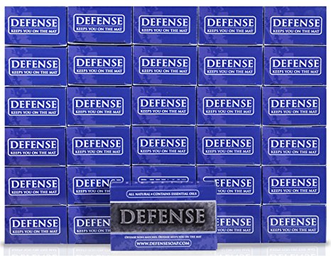 Defense Soap 4 Ounce Bar (Pack of 30) - 100% Natural and Herbal Pharmaceutical Grade Tea Tree Oil and Eucalyptus Oil Helps Wash Away Ringworm, Jock Itch, Dry Skin, Dandruff, Acne, Psoriasis, Yeast, and Athlete's Foot