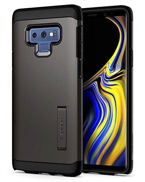 Spigen [Tough Armor] Galaxy Note 9 Case with Kickstand and Extreme Heavy Duty Protection and Air Cushion Technology for Galaxy Note 9 (2018) - Gunmetal