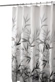 InterDesign Anzu Fabric Shower Curtain 180 cm x 180 cm BlackGray