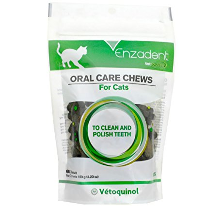 Vet Solutions Enzadent Oral Care Chews for Cats 60 Poultry Flavored Chews