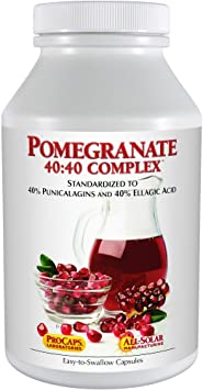 Andrew Lessman Pomegranate 40-40 Complex 60 Capsules – All-Natural, High-Potency Extract to Protect Your Body from Free Radical Damage. No Sugar, Calories, Sweetener, Preservatives. No Additives