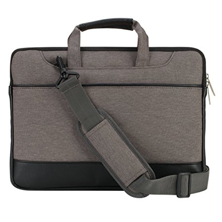ZITFRI 13-13.3 Inch Terylene Waterproof Laptop shoulder bag Tablet shoulder sleeve Notebook handbag ultrabook traveling bag PC briefcase for 13-13.3 inch Apple MacBook Pro, Macbook Air,Matebook