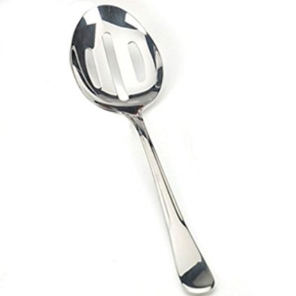 RSVP Monty's Slotted Stainless Steel Serving Spoon - Set of 2