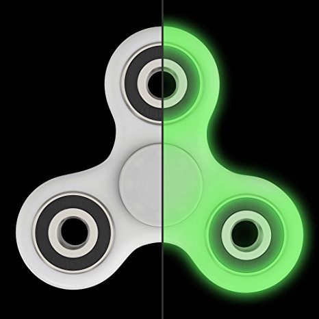 The Anti-Anxiety 360 Spinner Helps Focusing Fidget Toys [Glow In The Dark] Premium Figit EDC Focus Toy for Kids & Adults - Best Stress Reducer Relieves ADHD Anxiety and Boredom Ceramic Cube Bearing