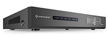 Amcrest UltraHD 4MP HD-Analog 8CH Video Security DVR Digital Recorder, 8-Channel 4 Megapixel @ 15fps, HD Analog, Hard Drive & Cameras NOT Included, Remote Smartphone Access (AMDV4M8)