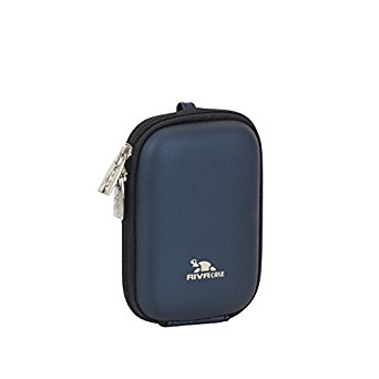 RivaCase 7022 PU Compact Case for Point and Shoot Digital Camera - Dark Blue