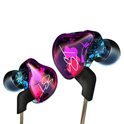 KZ In-Ear Earbud Headphones , ZST Colour Balanced Armature Dynamic Hybrid Dual Driver Earphones HIFI Earbuds Bass Headset In-ear Earphones for Cellphones (with MIC)