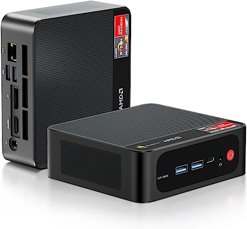 Beelink SER5 Mini PC AMD Ryzen 5 5500U up to 4GHz, 16G DDR4 1TB SSD Mini Computer, Win 11 Pro Support Support 4K@60Hz, Triple Display, WiFi6, BT5.2, DP HDMI, Type-C, Business