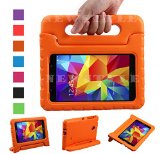NEWSTYLE Samsung Galaxy Tab 4 70 Shockproof Case Light Weight Kids Case Super Protection Cover Handle Stand Case for Kids Children For Samsung Galaxy Tab 4 7-inch SM-T230 SM-T231 SM-T235 - Orange Color