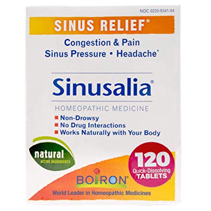 Boiron Sinusalia Tablets for Sinus Relief, 120 Count