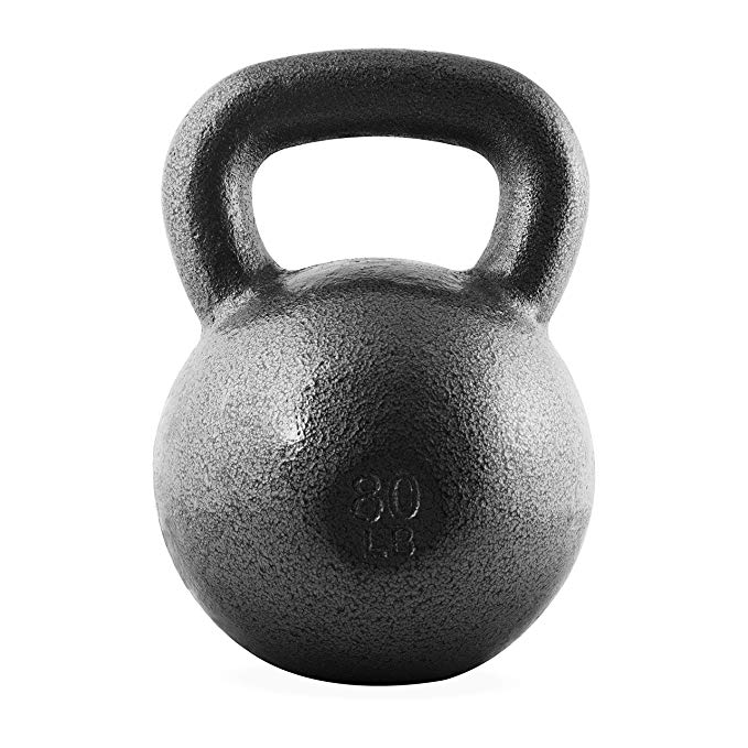 CAP Barbell Cast Iron Kettlebell, Black