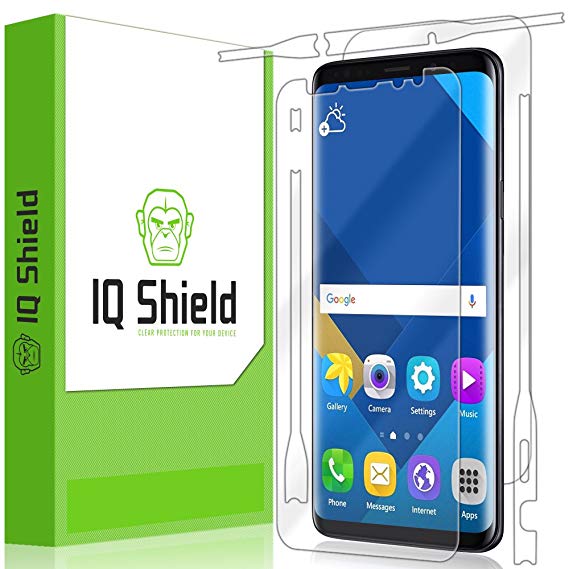 Galaxy S9 Plus Screen Protector, IQ Shield LiQuidSkin Full Body Skin   Full Coverage Screen Protector for Galaxy S9 Plus HD Clear Anti-Bubble Film