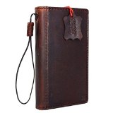 Genuine Italy Oil Leather Case for Iphone 6 Plus  Book Wallet Handmade Luxury Handmade New Free Shipping