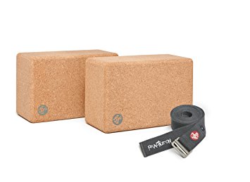 Manduka Set of 2 Yoga Blocks with Strap