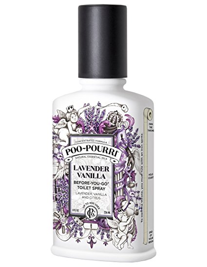 Poo-Pourri Before-You-Go Toilet Spray 8-Ounce Bottle, Lavender Vanilla Scent