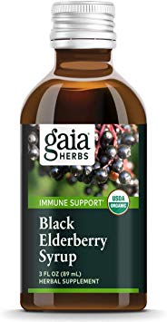 Gaia Herbs Black Elderberry, Syrup 3 oz (Pack of 1)