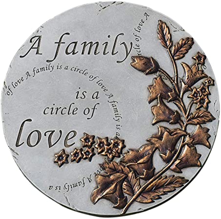 Home & Garden Family is A Circle of Love Stone Polyresin Spring Summer 11849