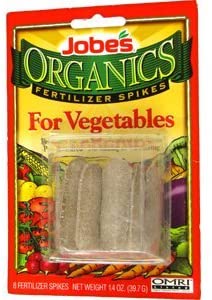 Organics Fertilizer Spikes for Bountiful Vegetables