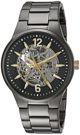 Bulova Men's Automatic Stainless Steel Casual Watch, Color:Grey (Model: 45A137)